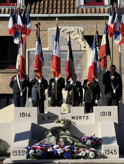 Inauguration du monument aux morts de Bergues